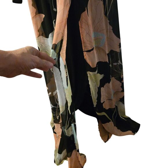 Lulu's Maxi Dress XS Wondrous Water Lilies Maxi Fairy Grunge Whimsigoth - Picture 6 of 16